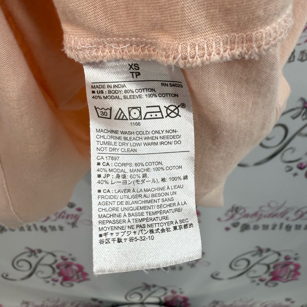 Banana Republic shirt floral pattern cut outs Women's Blush Eyelet Sleeve Blouse - Picture 9 of 10